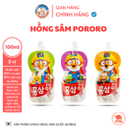 Nước Hồng Sâm Trái Cây Hàn Quốc Pororo Cho Bé 100ml