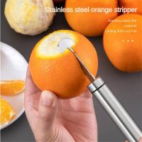1pc Orange Peeler Stainless Steel Manual  Orange Grapefruit Passion Fruit Peeling Sharp Knife  Opener Cutter Kitchen Gadgets Graters  Peelers Slicers