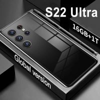 ใหม่สมาร์ทโฟน S22 Ultra 6.8นิ้ว HD 6800MAh 4G 5G ซิมคู่64MP โทรศัพท์มือถือแอนดรอยด์12ปลดล็อคโทรศัพท์มือถือ snjspk