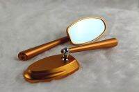 กระจกมองข้าง รูปไข่ CNCสีทอง SF055 REAR MIRROR GOLD