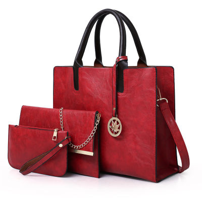 Womens Bag 2023 New Pu Womens Bag European And American Large Bag Multi-Piece Shoulder Bag 2023