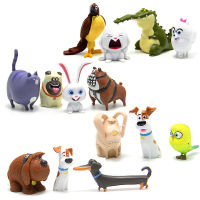 14pcsset cartoon Animals Dog Rabbit PVC action figures Mini animal cat bird Model figure toys set gifts for Children
