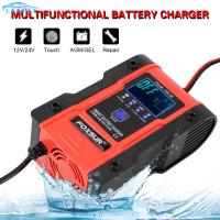 ZZOOI 12V-24V 6A Car Battery Charger Intelligent Pulse Charge Maintainer &amp; Desulfator For Car Motorcycle Lead Acid Battery Agm Gel