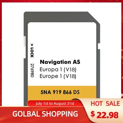 AS V18 Sat Nav Card 32GB Media Navigation Map Europe 2023