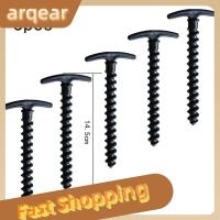 ARQEAR529453 5 PCS หมุดยึด หมุดเต็นท์ตั้งแคมป์ การสนับสนุนพื้นดิน พลาสติกทำจากพลาสติก ตะปูพื้น ของใหม่ อุปกรณ์เสริมเต็นท์ หมุดเกลียวสำหรับเต็นท์ กิจกรรมกลางแจ้งกลางแจ้ง