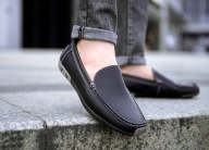 Giày lười nam da bò cao cấp GL06, thiết kế đơn giản lịch lãm thumbnail