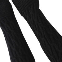 1 Pair Winter Autumn Gloves Knit Arm Warmer for Women Girls Fold Pattern Stripe Arm Wrist Sleeve Mittens