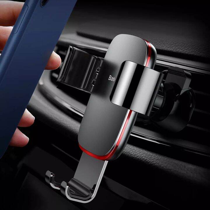 Baseus Car Phone Holder Full Metal Automatic Triangular Fixation Car