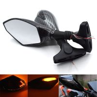 Universal Motorcycle Rearview Mirror with/LED Turn Signal for Honda CBR600 F1/F2/F3/F4/F4i CBR600RR 1987-2010 CBR900/929/954 Mirrors