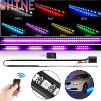 Shine 22นิ้ว7สี48 LED RGB Scanner แฟลชรถยนต์ Strobe Knight Rider set Light Strip