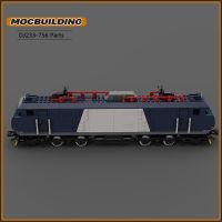 รถไฟ MOC หัวรถจักรไฟฟ้าบล็อกตัวต่อรถไฟเมือง HXD1B-0528เทคโนโลยียานยนต์ส่วนประกอบ DIY ของขวัญรถของเล่น