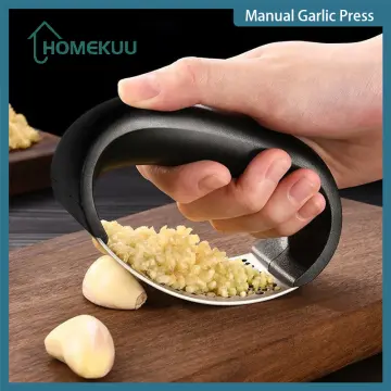 Garlic Mincer Tool - Red - Handheld Garlic Mincing Tool