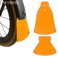 TWTOPSE หนังบังโคลนรถสำหรับจักรยานพับ Brompton ทำด้วยมือโคลนบังโคลนรถที่ป้องกันกันน้ำกันฝน