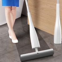 Eyliden Free Hand Washing Flat Mop with PVA Sponge Mop Heads 360 Degree Rotating Magic Mop For Household Kitchen Floors Cleaning