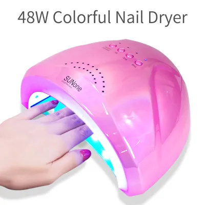 Sun UV LED Gel Lamp Dryer 30 LEDs 24W48W Adjustable with Smart Sensor Timing Sunone Nail Dryer for Manicure Curing Lamp