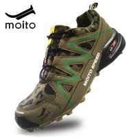 【LZ】✈✎☄  Sapatos de ciclismo Oxford impermeáveis para homens Tênis de caminhada ao ar livre Sapatos de motocicleta Sapatos de bicicleta MTB Verão