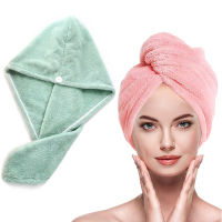 Microfibre After Shower Hair Drying Wrap Ladys Towel Quick Dry Hair Hat Cap Turban Head Wrap Womens Girls Bathing Tools 1 Pc