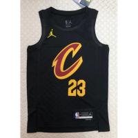 Hot 【hot pressed】2023 nba jersey Cleveland Cavaliers No. 23 James black basketball jersey