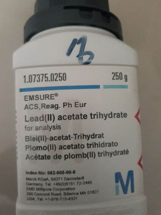 LEAD(II) ACETATE TRIHYDRATE FOR ANALYSIS Lazada Indonesia
