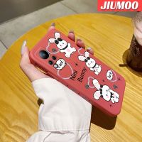 JIUMOO เคสสำหรับ Infinix Note 11 Note 12 G96เคสซิลิโคนลายการ์ตูนน่ารักนิ่มแฟชั่นกระต่ายคลุมทั้งหมดขอบสี่เหลี่ยมเคสป้องกันเลนส์กล้อง