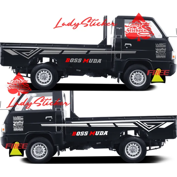 Sticker Stiker Mobil Pickup L300 Cutting Stiker List Mobil Pick Up Mitsubishi L300 Grandmax 1557