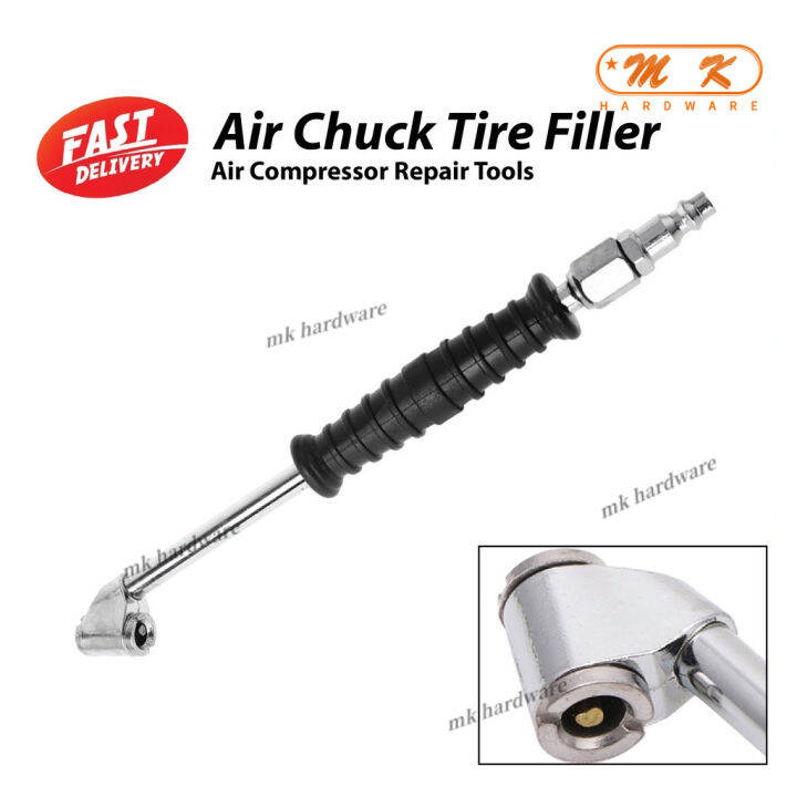 Steel Car Tire High Pressure Air Pump Nozzle Inflatable DualHeads