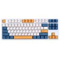 （Miss qis keycap）143คีย์/ชุดแอปริคอท YellowKeycapsProfile ปุ่มกด PBT ย้อม Subbedsaps 1.5U Ctrl Alt 1.75U 2U สำหรับ64 68 84