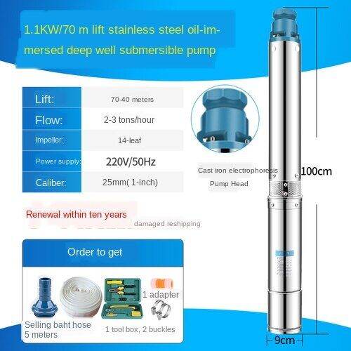 Stainless steel deep well pump submersible pump 220 V domestic high ...