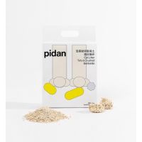 PIDAN Composite Cat Litter 6L ทรายเต้าหู้ผสมภูเขาไฟ ดูดกลิ่นดูดน้ำฝุ่นน้อยทิ้งลงชักโครกได้ ทรายผสม