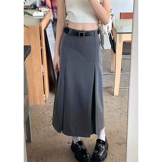 Chân váy dài Y2K túi hộp lưng cao màu XANH RÊU, có dây rút 2 bên 🖤 Chân váy  kaki chữ A style Ulzzang 🖤 | Shopee Việt Nam
