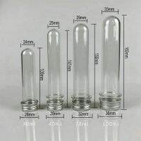 【CW】✉♗☜  10pcs lab 30/40/70/100ml PET test bottle Transparent cylindrical plastic refillable for candy data line