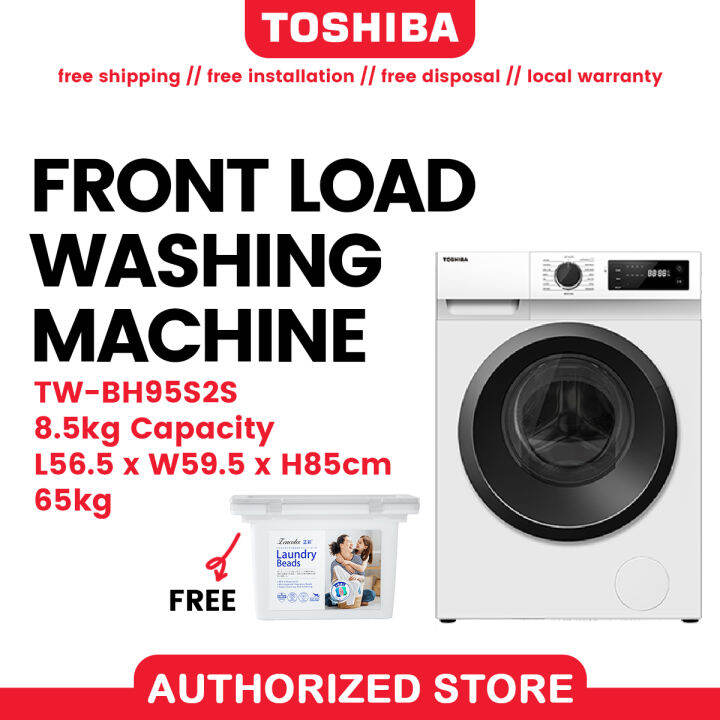 Toshiba TWBH95S2S 8.5KG Front Load Washing Machine Lazada Singapore