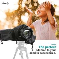 AMELY สำหรับ DSLR เลนส์กล้องโทรศัพท์กล้องดิจิตอลฝาครอบกันฝนกันฝุ่นผ้ากันฝนสำหรับกล้องที่บังฝนกล้องตัวปกป้องกล้องถ่ายรูป