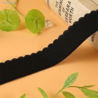 ☃ 10 Yards Wave Velvet Elastic Band 15mm 20mm Black White For Underwear Garment Sewing Accessories Elastic Ribbon Bra Strap DIY