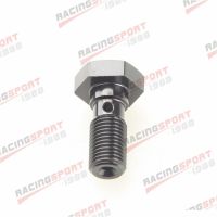 ADLERSPEED Banjo Bolt UNF 3/8-24UNF Aluminium Banjo Bolts Brake Adapter Black