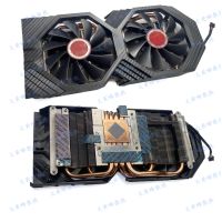 Gratis Ongkir/ต้นฉบับ♕มี RX580 XFX XFX ใหม่588 590 8กรัมหมาป่าสีดำการ์ดจอ CF1010U12S พัดลมระบายความร้อน