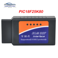 PIC18F25K80ชิป ELM327สแกนเนอร์รถ OBDII WIFI V1.5ทำงานบนแอนดอยด์แรงบิด/ระบบ IOS/Windows ELM 327รองรับทุกโปรโตคอล OBD2 DMQ3733เครื่องอ่านโค้ด