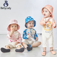 2pcs Kids One-piece Sunscreen Swimwear With Swimming Cap Cute Cartoon Quick-drying Swimsuit For Boys Girls【fast】