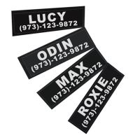 Custom Velcro Label Pet Chest Strap Velcro Custom Name Tag Chest Strap Hot Sale Pet Name Brand Anti-lost Velcro