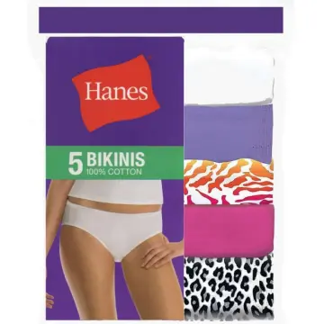 Hanes Womens cotton hi-cut panties - 3 pack UK