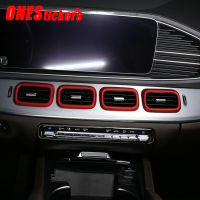 For Mercedes Benz GLE GLS Class W167 V167 GLE350400d450300d AMG GLE53 X167 GLS450 + ABS Car Central Air Outlet Frame Trim