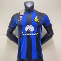 เสื้อกีฬาแขนสั้น ลายทีมชาติฟุตบอลชั้นนํา inter milan 23 24 ชุดเหย้า ไซซ์ S - 2XL