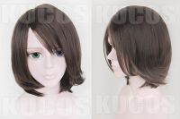 Heat Resistant Anime FF10-2 Final Fantasy X Yuna Summoner Short Brown Costume Full Lace Cosplay Wig +Free Wig CAP