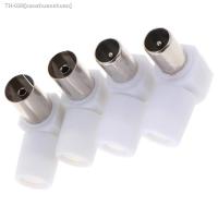 ♟♂✶ 2pairs 90 Degrees TV Plug Jack For Antennas Male And Female TV RF Coaxial Male Plugs Adapter Right Angle Antennas Connectors