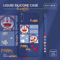 UCUC เคสโทรศัพท์เคสสำหรับ Vivo S1เคสโทรศัพท์ใหม่การ์ตูนแมว Doraemon Anime ด้านข้างออกแบบเคสโทรศัพท์ขอบสี่เหลี่ยมรูปแบบ Liquid ปลอกซิลิโคนคลุมทั้งหมดกล้องเคสป้องกันทนแรงกระแทกเคสหญิง