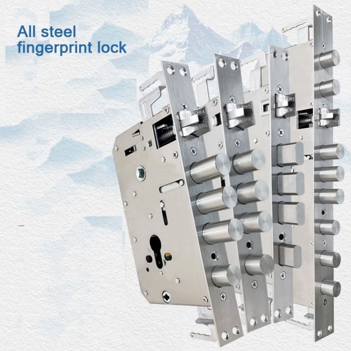 yf-stainless-steel-security-door-lock-body-silent-tongue-mechanical-and-6068-fingerprint-accessories