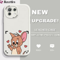 Jizetin เคสหนังสำหรับ Xiaomi MI 11 Lite 11 Lite 5G 11 Lite 5G 5G NE เคสหลังหนังลายการ์ตูนเคสปกหนังนิ่ม