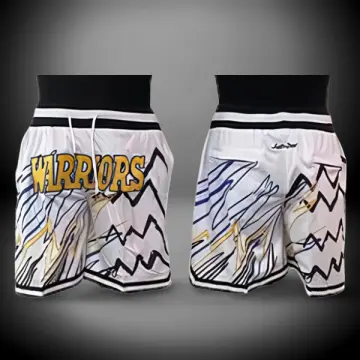 Golden State Warriors White JUST DON Shorts