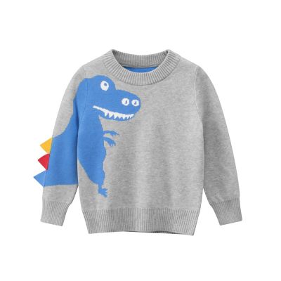 [COD] Korean version of childrens autumn and winter new products 2022 sweater cartoon dinosaur male baby knitted bottoming a consignment