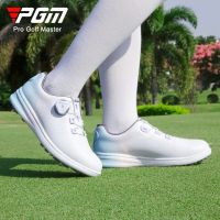 Women Golf Shoes Waterproof Anti-skid Light Weight Soft Breathable Sneakers Ladies Knob Strap Sports Shoes Microfiber Leather